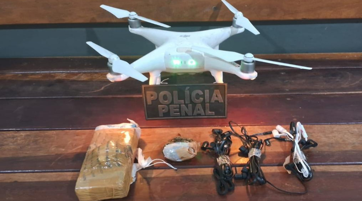 Drone com materiais ilícitos é apreendido por policiais penais na Penitenciária de Rondonópolis 1