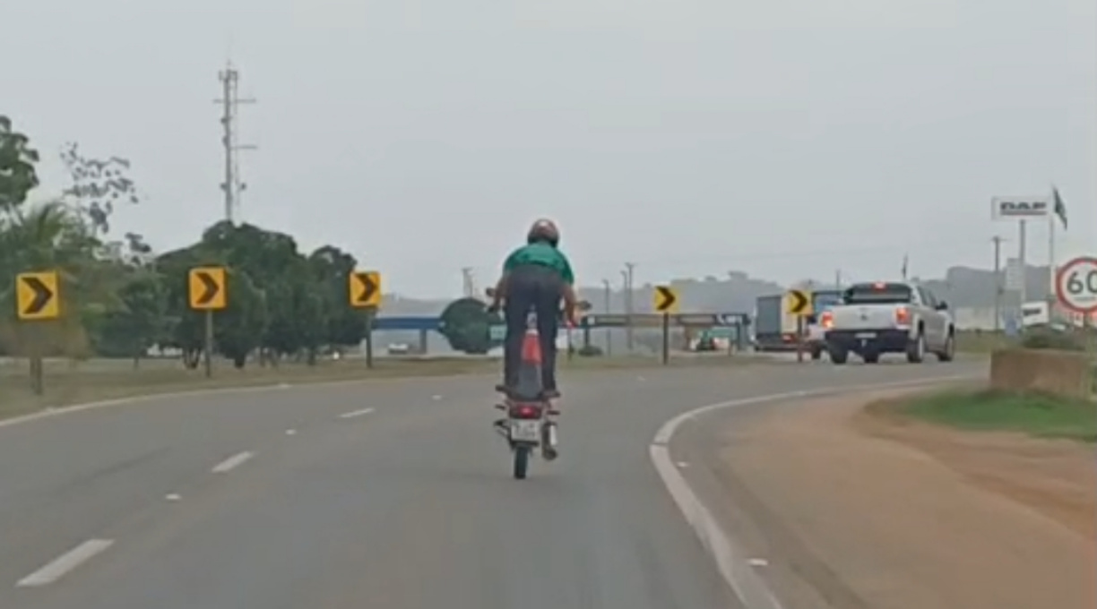 PRF prende motociclista por direção perigosa e desobediência em Rondonópolis-MT 1