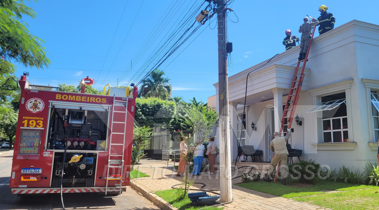 Bombeiros agem rápido e evitam que princípio de incêndio propagasse em clínica na Vila Birigui 1